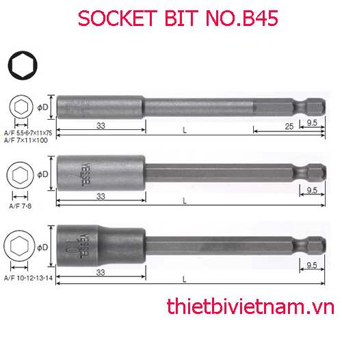 SOCKET BIT NO.B45