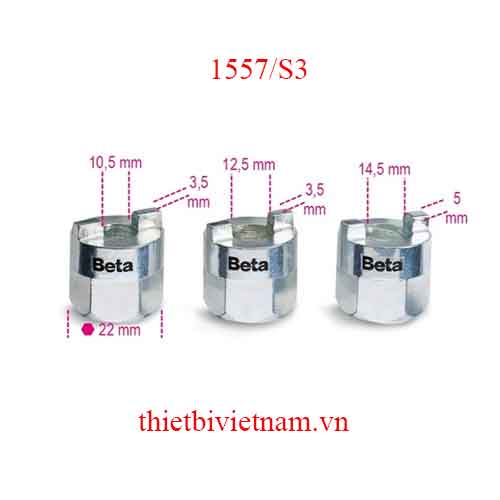 SOCKETS FOR SHOCK ABSORBER NUTS BETA MODEL 1557/S3