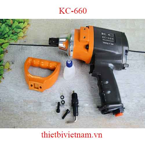 Súng bắn bu lông hơi khí nén 3/4 inch 2 búa KOCU KC-660