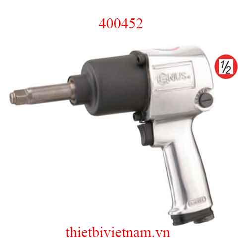 SÚNG VẶN BU LÔNG ĐAI ỐC LOẠI DÀI LỰC LỚN 1/2 INCH GENIUS MODEL 400452