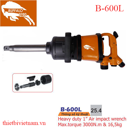 Súng vặn bulong 1inch BUFALOW B-600L