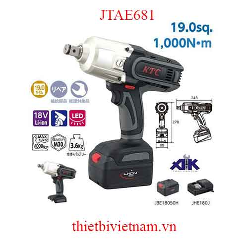 Súng vặn ốc dùng pin KTC JTAE681