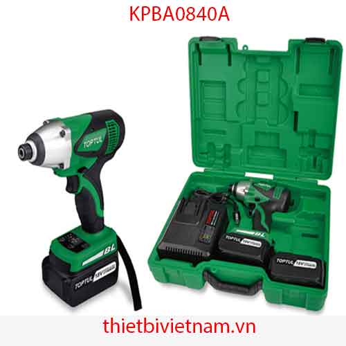 SÚNG VẶN VÍT 1/4 INCH BẰNG PIN TOPTUL KPBA0840A