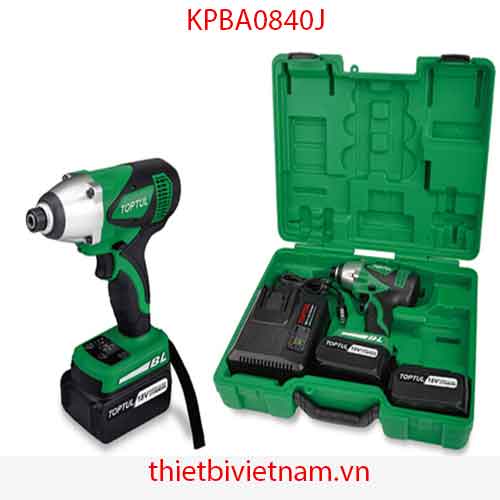 SÚNG VẶN VÍT 1/4 INCH BẰNG PIN TOPTUL KPBA0840J