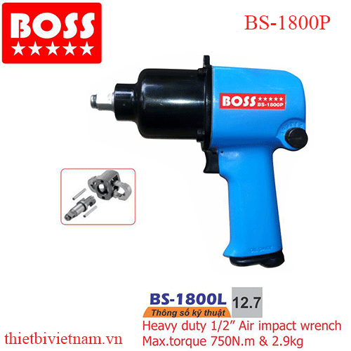 Súng xiết bulong 1/2 inch BOSS BS-1800P