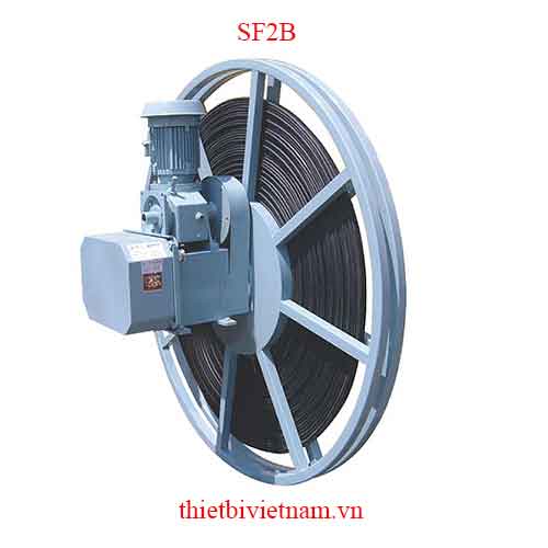 Tang cuốn cáp kiểu motor chiều dài cáp cuốn 100 m SF2B