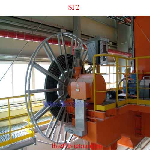 Tang cuốn cáp kiểu motor chiều dài cáp cuốn 40 m SF2
