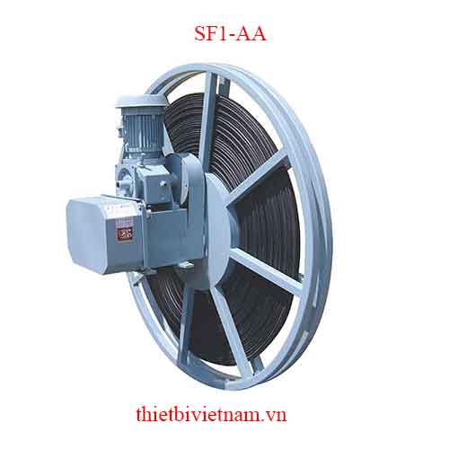 Tang cuốn cáp kiểu motor điện chiều dài cáp cuốn 60 m SF1-AA