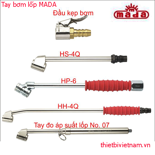 Tay bơm lốp MADA