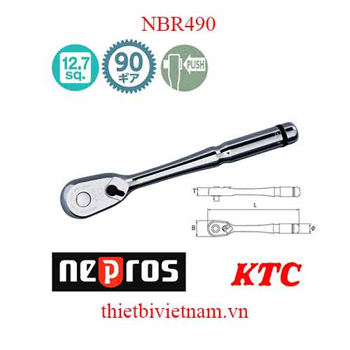 Tay lắc vặn 1/2 inch Nepros NBR490