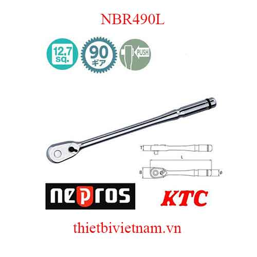 Tay lắc vặn 1/2 inch Nepros NBR490L