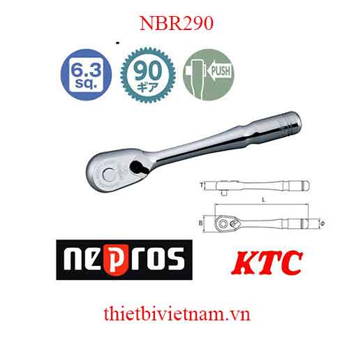 Tay lắc vặn 1/4 inch Nepros NBR290