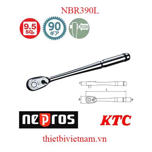 Tay lắc vặn 3/8 inch Nepros NBR390L