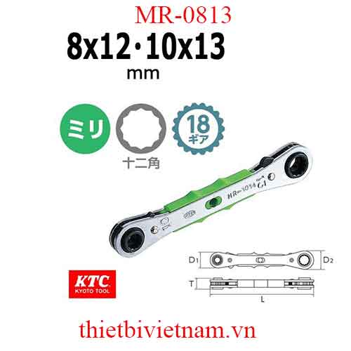 Tay lắc vặn 4 cỡ KTC MR-0813
