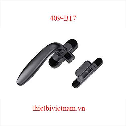 Tay nắm cài đơn điểm cửa sổ 409-B17 Draho màu đen, xám, bạc