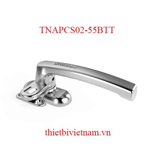 Tay nắm cài hệ vát cạnh AP02 Huy Hoàng màu bạc TNAPCS02-55BTT