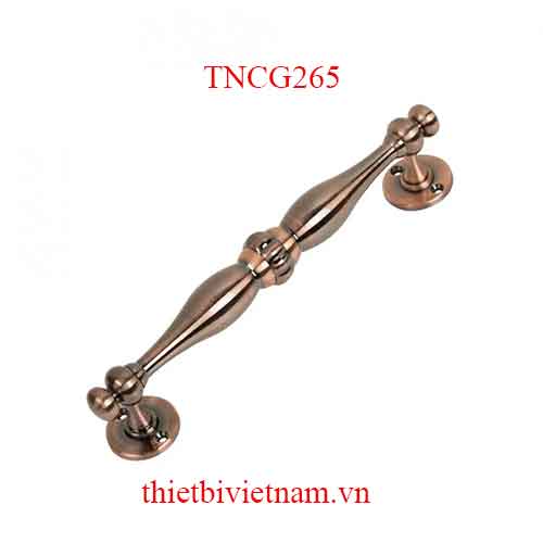 Tay nắm cửa bằng kẽm dài 265mm màu nâu bóng và cafe vàng model TNCG265