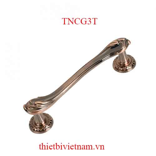 Tay nắm cửa bằng kẽm dài 3T màu nâu và cafe vàng model TNCG3T