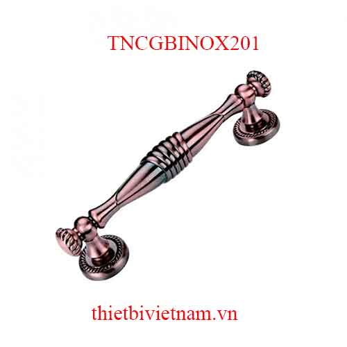 Tay nắm cửa gỗ bằng inox 201 màu nâu bóng và cafe vàng model TNCGBINOX201 