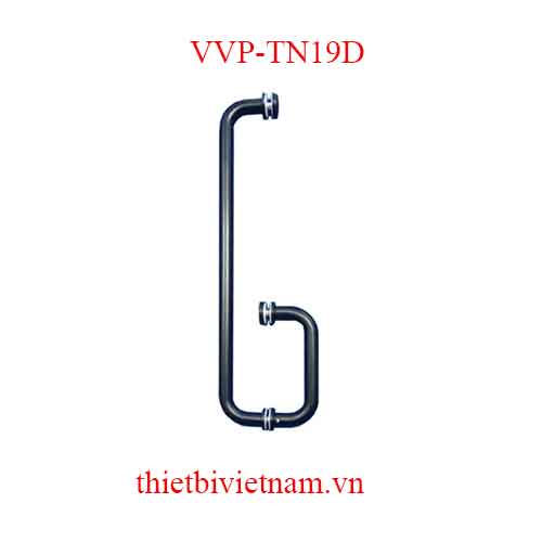 Tay nắm phòng tắm kính phi 19 màu đen model VVP-TN19D