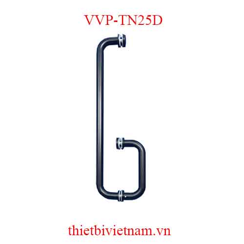 Tay nắm phòng tắm kính phi 25 màu đen model VVP-TN25D