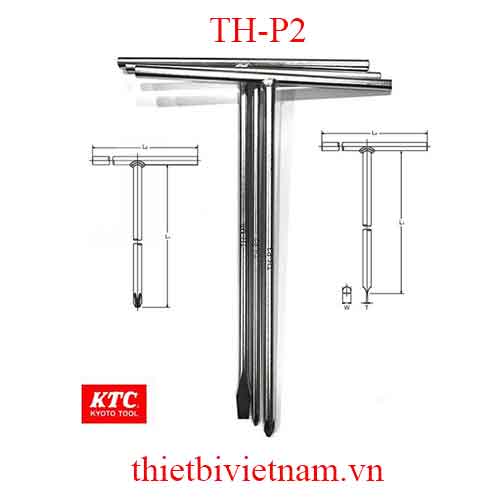Tay vặn chữ T đầu tô vít KTC TH-P2