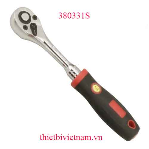 TAY VẶN LẮC TỰ ĐỘNG 3/8 INCH 36 RĂNG TAY CẦM CAO SU (LOẠI THÁO NHANH) GENIUS MODEL 380331S