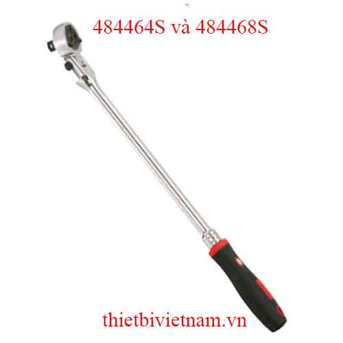 TAY VẶN LẮC TỰ ĐỘNG ĐẦU ĐIỀU CHỈNH 180º 1/2 INCH 72 RĂNG TAY CẦM CAO SU HÃNG GENIUS MODEL 484464S và 484468S