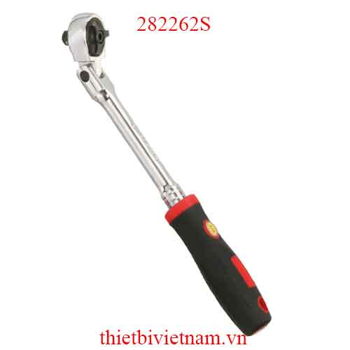 TAY VẶN LẮC TỰ ĐỘNG ĐẦU ĐIỀU CHỈNH 180º 1/4 INCH 72 RĂNG TAY CẦM CAO SU GENIUS 282262S