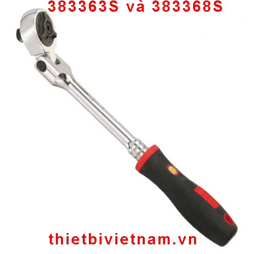 TAY VẶN LẮC TỰ ĐỘNG ĐẦU ĐIỀU CHỈNH 180º 3/8 INCH 72 RĂNG TAY CẦM CAO SU HÃNG GENIUS MODEL 383363S và 383368S