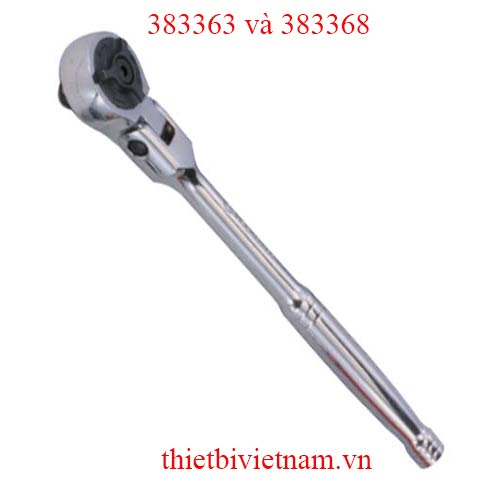 TAY VẶN LẮC TỰ ĐỘNG ĐẦU ĐIỀU CHỈNH 180º 3/8 INCH 72 RĂNG TAY CẦM KIM LOẠI  HÃNG GENIUS MODEL 383363 và 383368