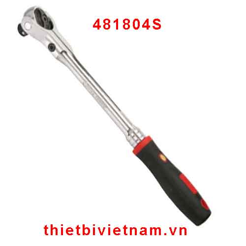 TAY VẶN LẮC TỰ ĐỘNG ĐẦU ĐIỀU CHỈNH 270º 1/2 INCH 72 RĂNG TAY CẦM CAO SU HÃNG GENIUS 481804S