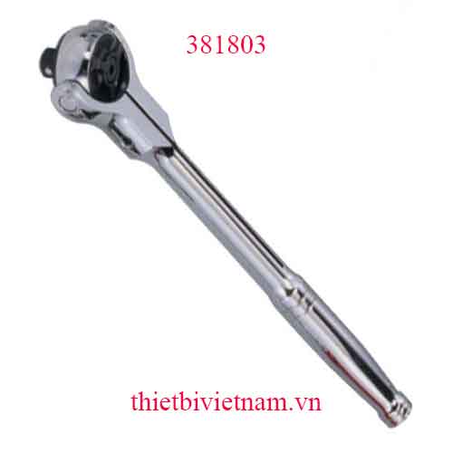 TAY VẶN LẮC TỰ ĐỘNG ĐẦU ĐIỀU CHỈNH 270º 3/8 INCH 72 RĂNG TAY CẦM KIM LOẠI GENIUS 381803