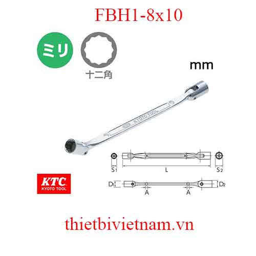 Tay vặn liền khẩu hãng KTC FBH1-8x10