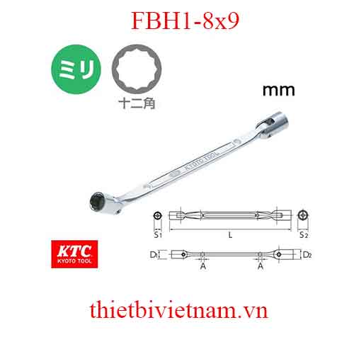Tay vặn liền khẩu hãng KTC FBH1-8x9