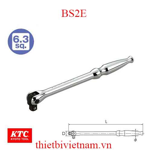 Tay vặn lực mạnh 1/4 inch KTC BS2E