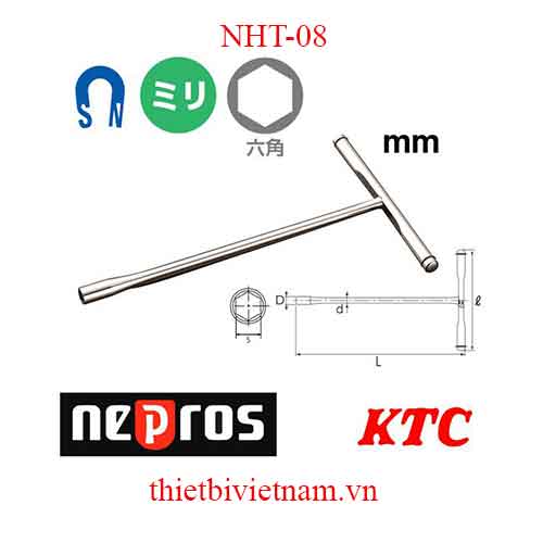 Tay vặn ốc chữ T Nepros NHT-08