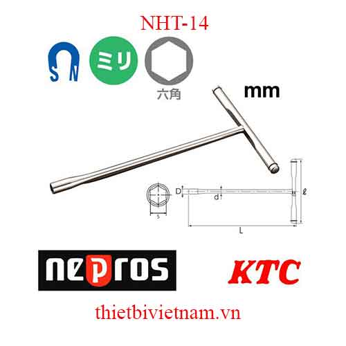 Tay vặn ốc chữ T Nepros NHT-14