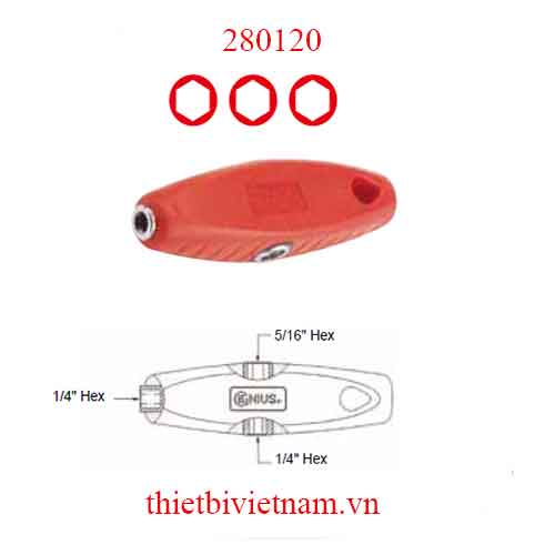TAY VẶN TUỐC NƠ VÍT 3 TRONG 1 HÃNG GENIUS MODEL 280120