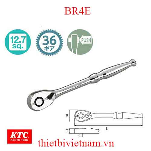 Tay xiết ốc tự động 1/2 inch KTC BR4E
