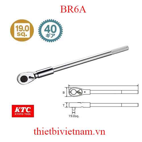 Tay xiết ốc tự động 3/4 inch KTC BR6A