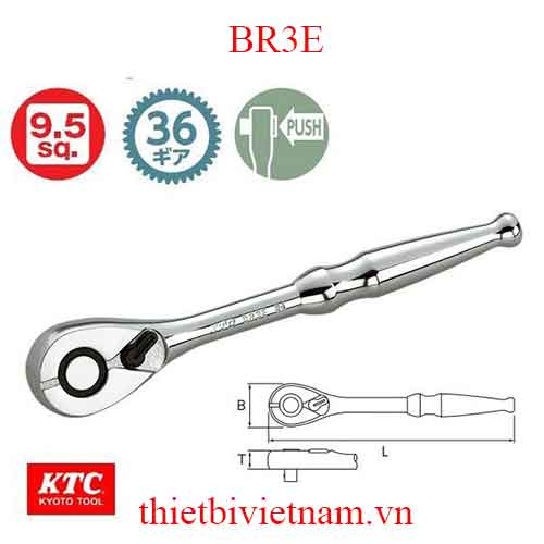 Tay xiết ốc tự động 3/8 inch KTC BR3E