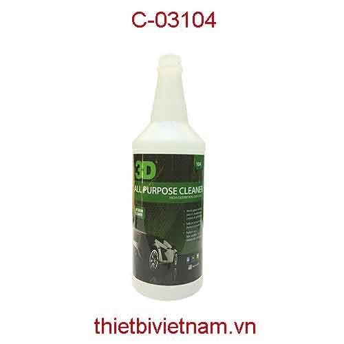 Thân bình xịt đựng hóa chất làm sạch đa năng All Purpose Cleaner (104) 32oz (946ml) hãng 3D | C-03104