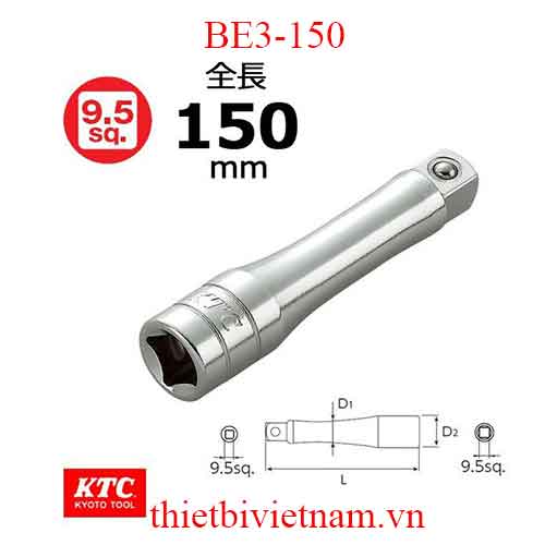 Thanh nối dài 3/8 inch KTC BE3-150