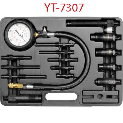Thiết bị kiểm tra độ nén động cơ Diesel 16 chi tiết YATO YT-7307