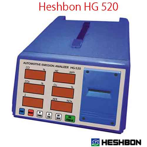 Thiết bị kiểm tra nồng độ khí xả động cơ xăng loại 4 khí Heshbon HG 520