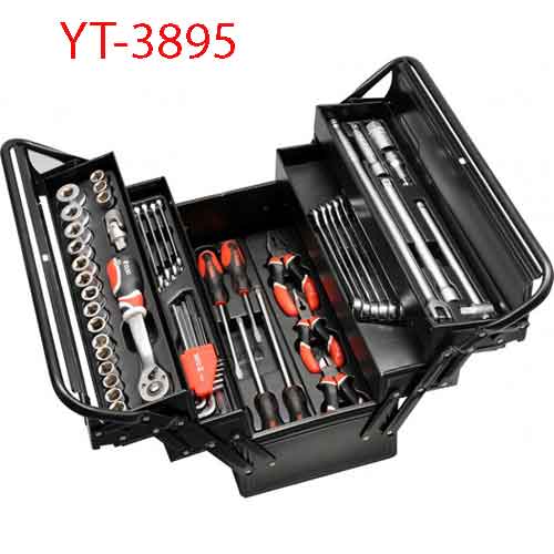 Thùng đồ nghề dạng xếp 6 ngăn 63 chi tiết YATO YT-3895