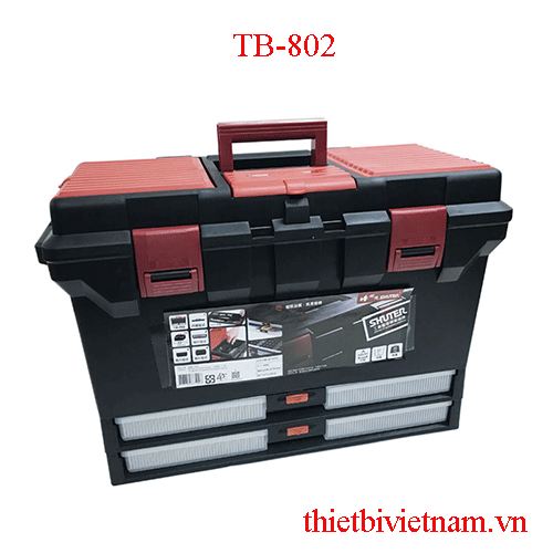Thùng đồ nghề nhựa 802 ( siêu lớn ) [ 560 x 278 x 370 mm ] SHUTER TB-802