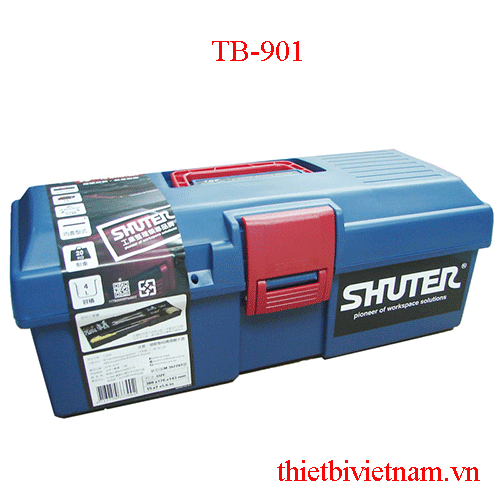 Thùng đồ nghề nhựa 901 ( nhỏ ) [ 380 x 178 x 142 mm ] SHUTER TB-901
