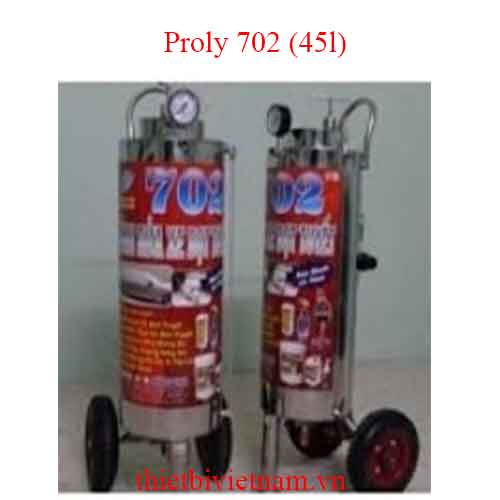 Thùng phun bọt tuyết Proly 702 loại đứng chất liệu inox 304, dung tích 45 lít